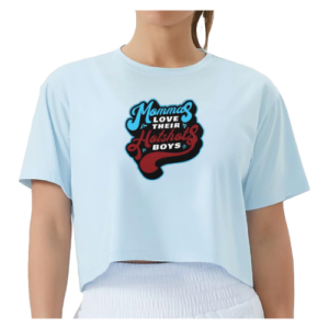 Blue Crop Top T-Shirt